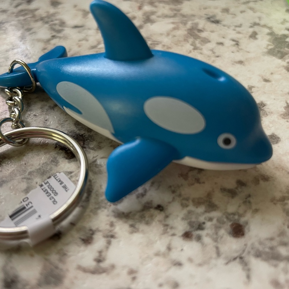 NWT Animated Flashlight Keychain Dolphin